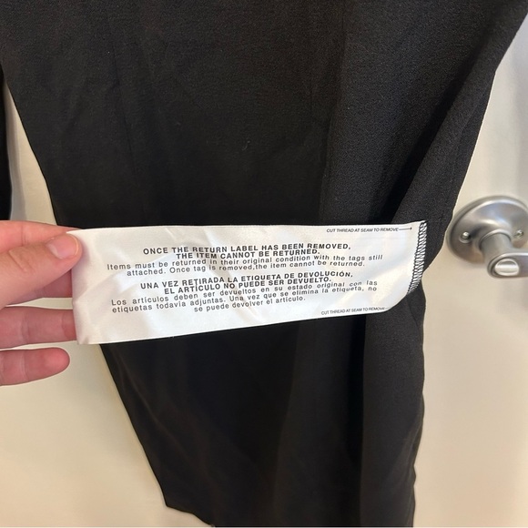 NWT Dress the Population Nadia Black Puff Sleeve Dress XS Structured Sculpted - Picture 8 of 14